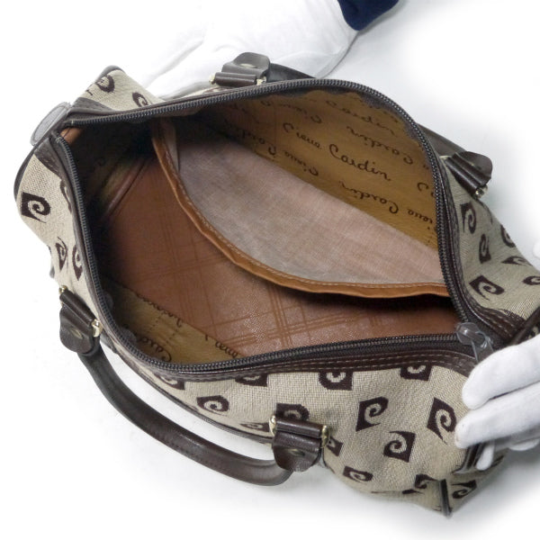 Pierre cardin　Pロゴボストンバッグ（茶）