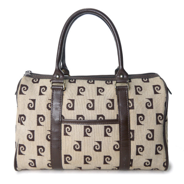 Pierre cardin　Pロゴボストンバッグ（茶）