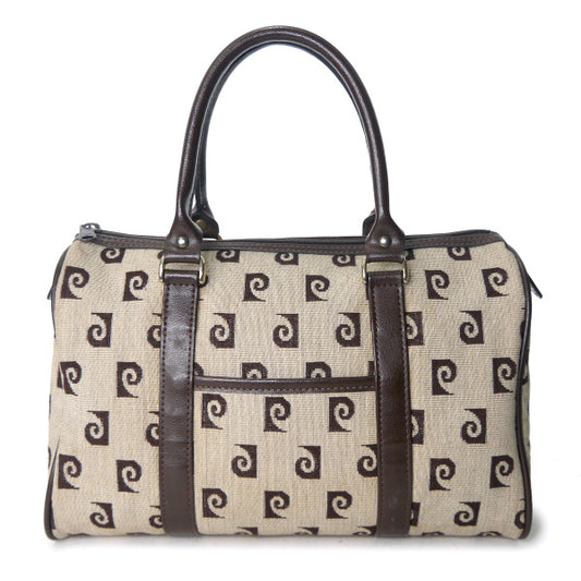 Pierre cardin　Pロゴボストンバッグ（茶）