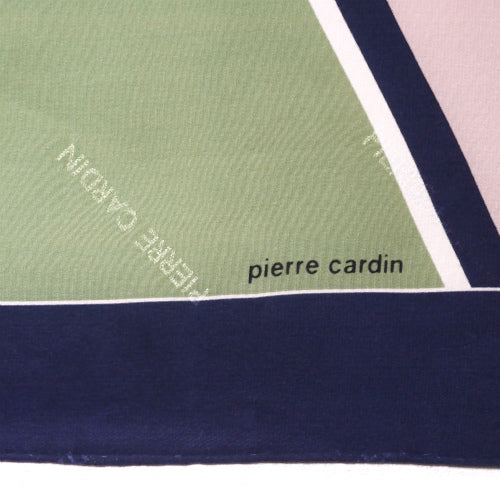 Pierre cardin シルクスカーフ（カーキ×オレンジ）