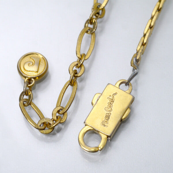 Pierre cardin　スクエアモチーフ大ぶりネックレス（ゴールド）