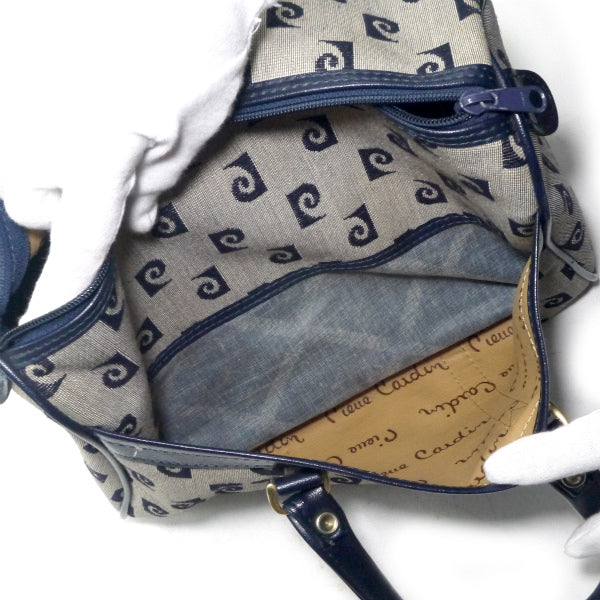 Pierre cardin　Pロゴボストンバッグ（青）