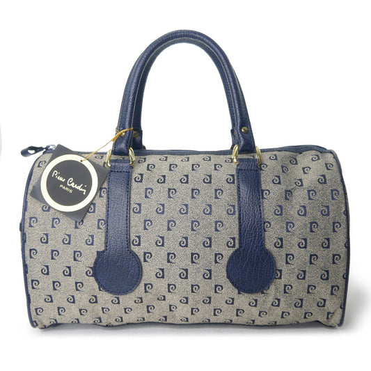 Pierre cardin デッドストック！Pロゴ中型ボストンバッグ（青）