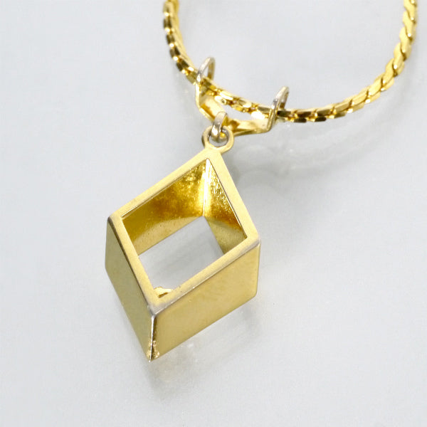 Pierre cardin　ダイヤカットアウト ストーンネックレス（ゴールド）