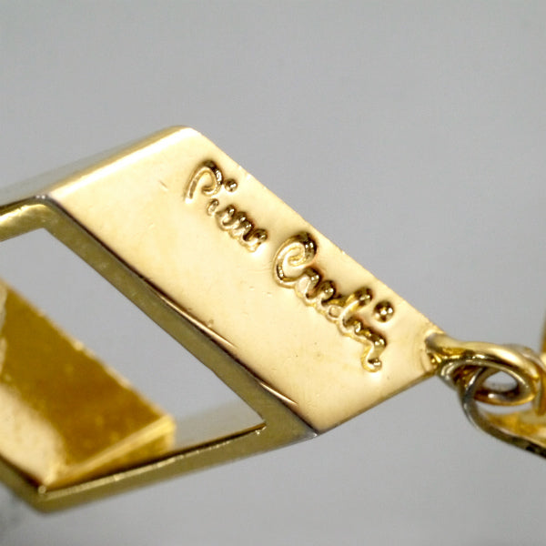 Pierre cardin　ダイヤカットアウト ストーンネックレス（ゴールド）