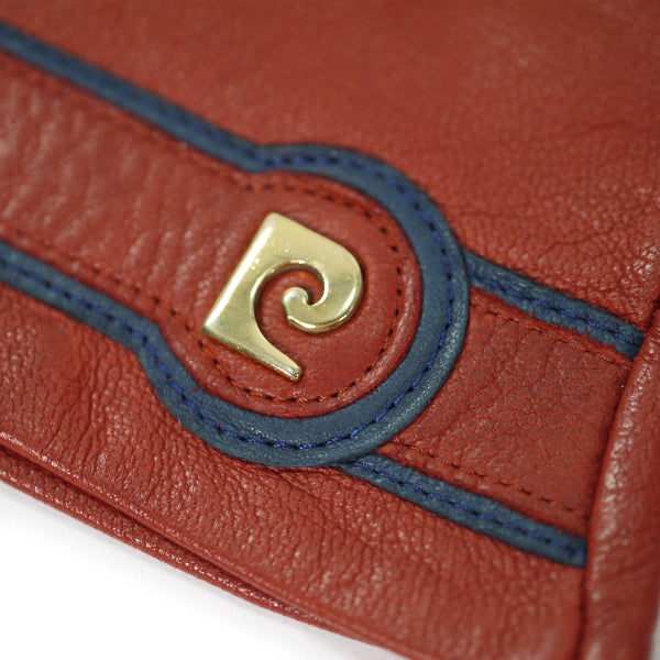 Pierre cardin Pロゴ レザー手袋（赤）