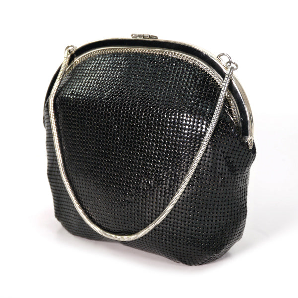 Pierre cardin がま口パーティバッグ(黒）