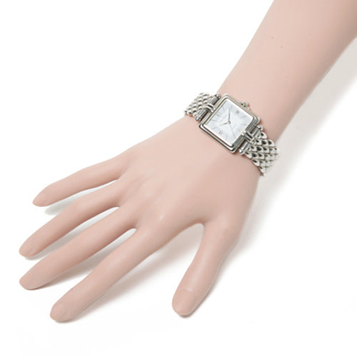 Pierre cardin　蛇腹腕時計（シルバー）