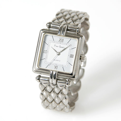 Pierre cardin　蛇腹腕時計（シルバー）