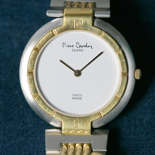 Pierre cardin　蛇腹コンビカラー80ｓ 腕時計