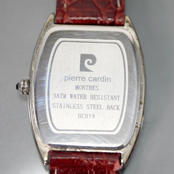 Pierre cardin　ギリシャ数字80ｓ 腕時計（革ベルト/茶）