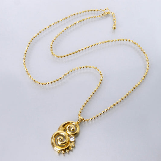 Paco Rabanne　コスチュームジュエリー ロングネックレス（ゴールド）