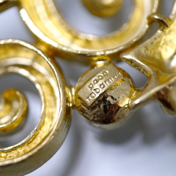 Paco Rabanne　コスチュームジュエリー ロングネックレス（ゴールド）