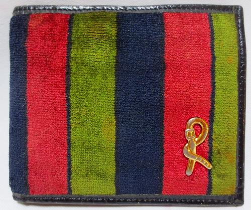 Roberta　ヴィンテージ　モケット２つ折れ財布（緑・紺・赤）