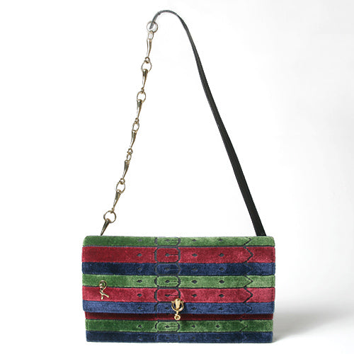 Roberta　ヴィンテージモケットチェーンショルダー