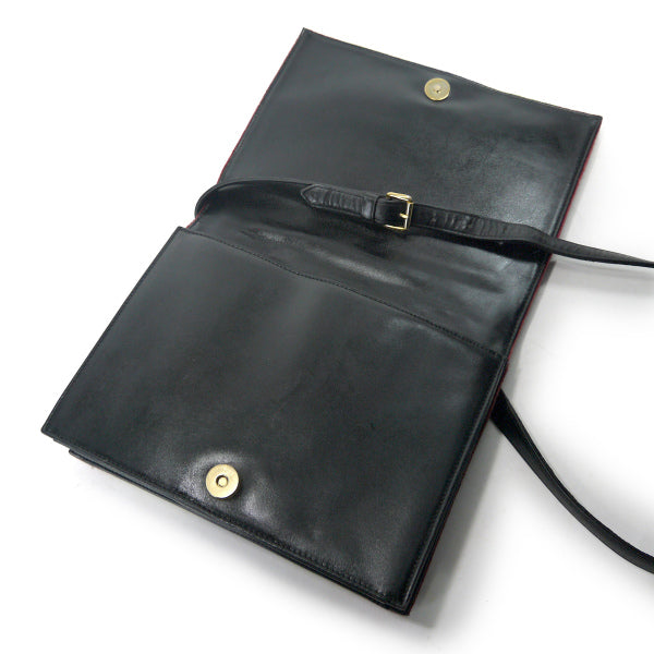 Roberta　モケット素材スクエアショルダー（赤/緑/青）