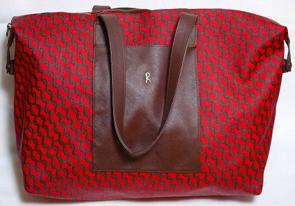 Roberta　鎖柄トート（赤・大）
