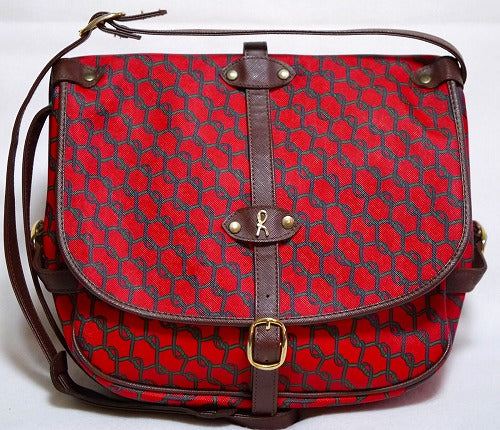 Roberta　鎖柄２面ショルダー(赤）