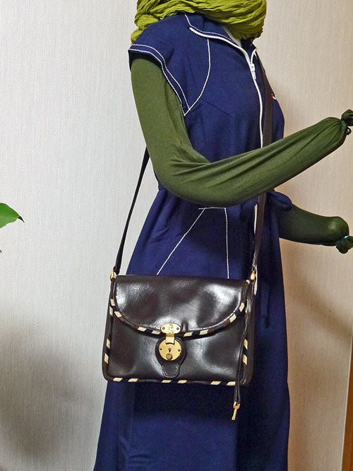 Roberta　79年製斜め掛けショルダー（アンカラ・茶）