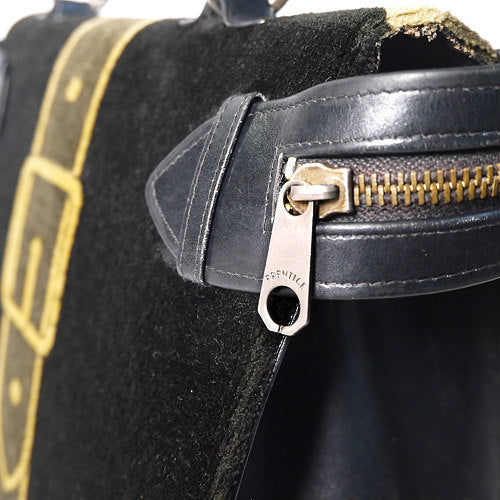 Robelta　騙し絵 黒モケット ヴィンテージバッグ