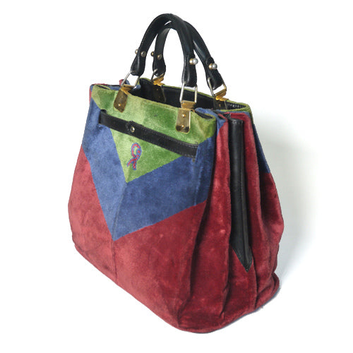Roberta　モケットトートバッグ（赤・青・緑）
