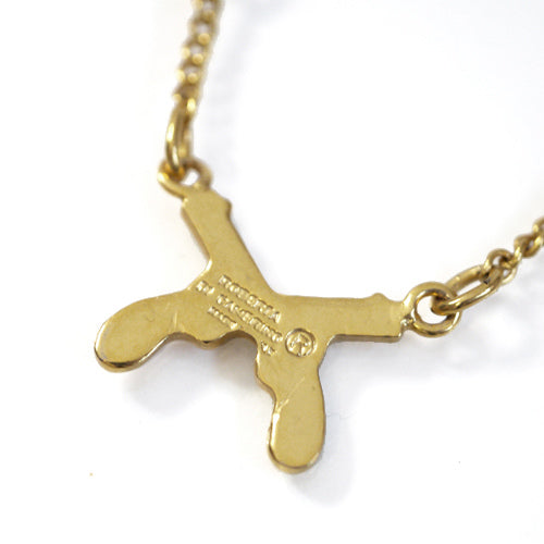 Roberta　緑・赤　ピストルネックレス