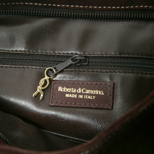 Roberta　騙し絵　スエード　茶ショルダー