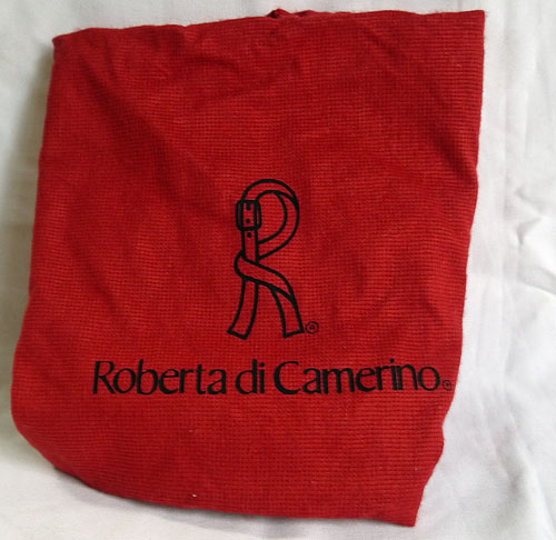 Roberta　騙し絵　スエード　茶ショルダー