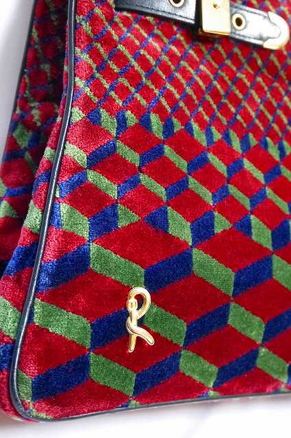 Roberta　モケットバッグ（赤・青・緑）