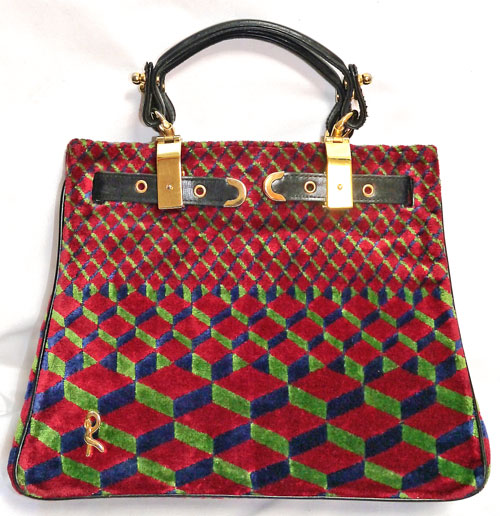 Roberta　モケットバッグ（赤・青・緑）