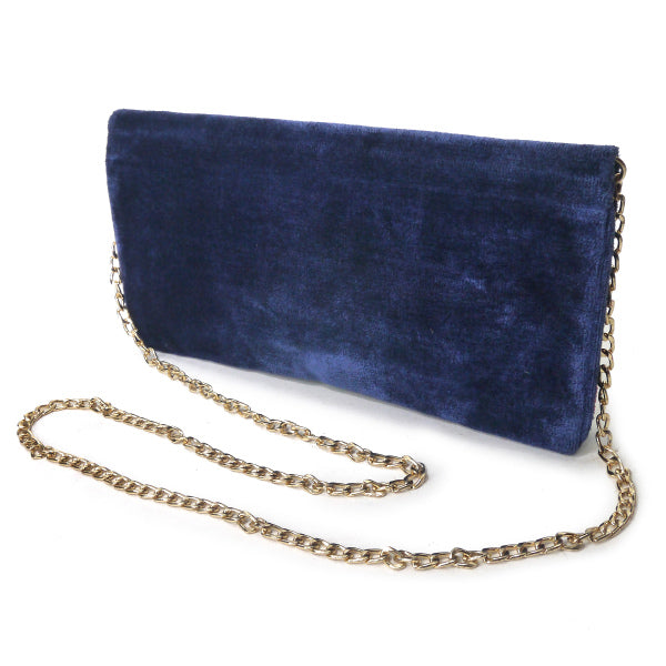 Old Roberta　メリディアーナ モケットバッグ（紺×赤×緑）