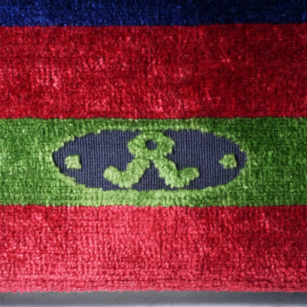 Old Roberta　メリディアーナ モケットバッグ（紺×赤×緑）