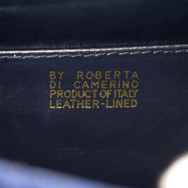 Old Roberta　メリディアーナ モケットバッグ（紺×赤×緑）