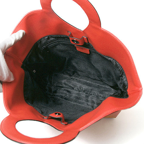 Roberta　アールハンドル　マザーズバッグ＜赤＞