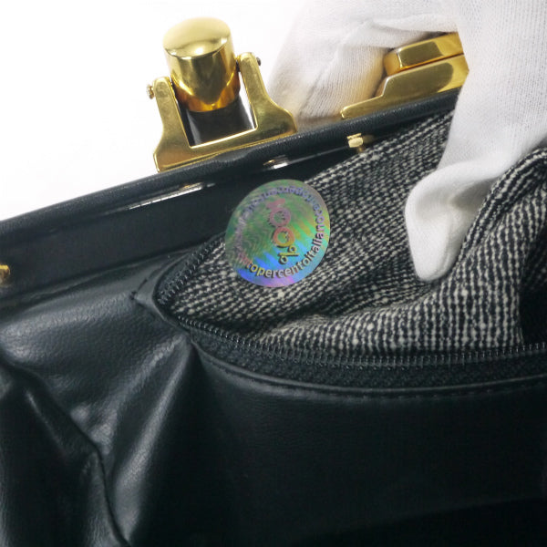 ロベルタ　カラベラ ハンドバッグ(モケット/マスタード茶 )