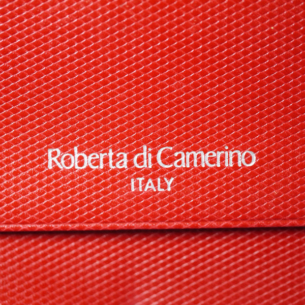 Roberta　マルチカラーがま口長財布（赤×青×緑×紫）