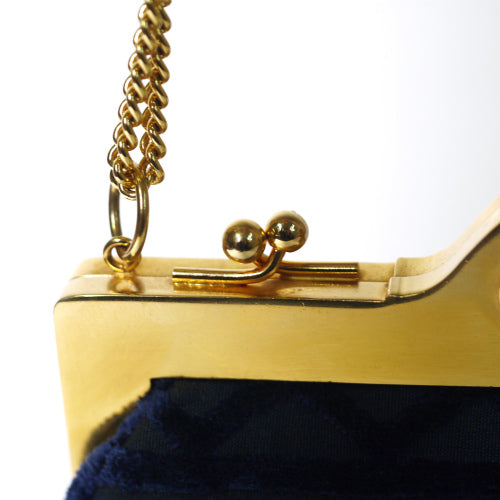 Roberta　モケットチェーンバッグ（青）