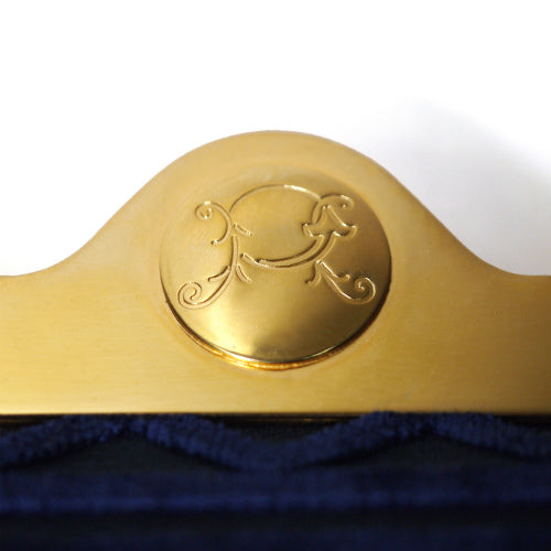 Roberta　モケットチェーンバッグ（青）