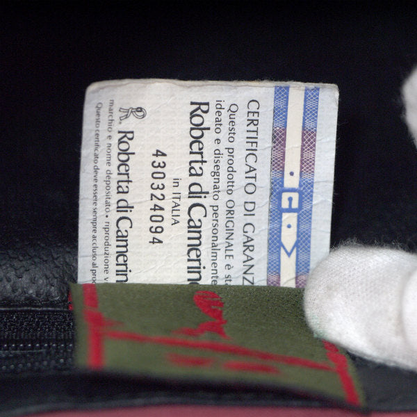 Roberta　ベルト鎖柄Wバッグ（赤）