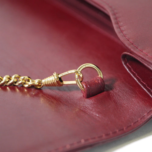 Roberta di Camerino　本革チェーンバッグ（ボルドー）