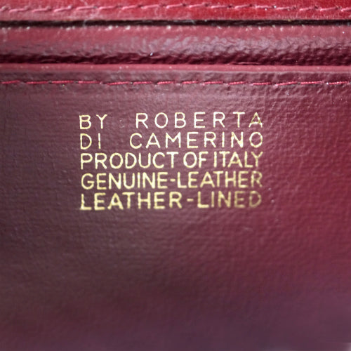 Roberta di Camerino　本革チェーンバッグ（ボルドー）