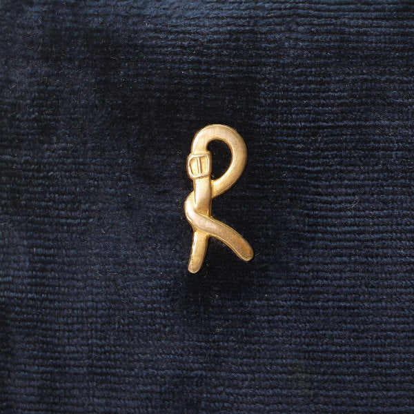 Old Roberta　メリディアーナ モケットバッグ（紺×赤）