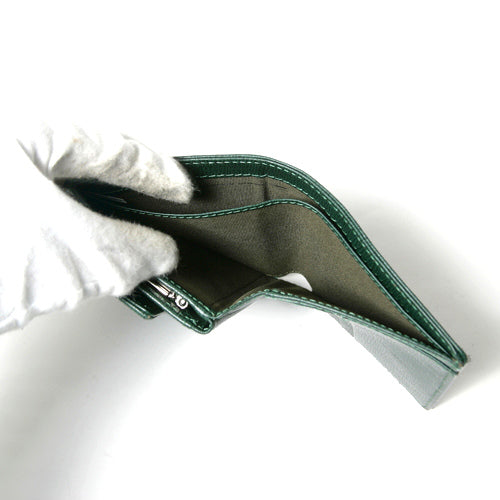 Roberta　総皮がま口財布（緑）