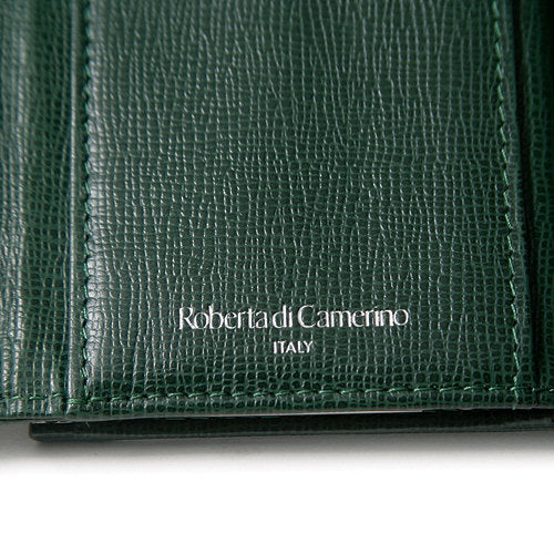 Roberta　総皮がま口財布（緑）