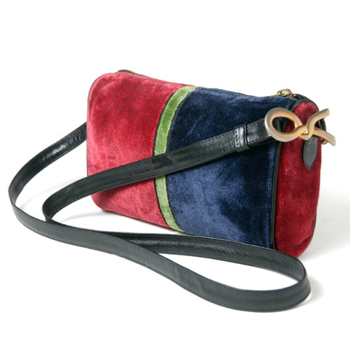 Roberta　ヴィンテージ　モケット斜め掛けポシェット（トリコカラー）