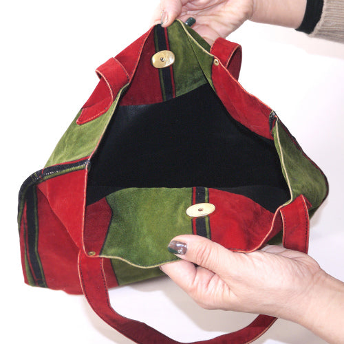 Roberta　トリコロールトート（スエード）