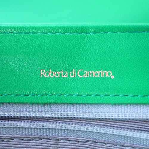 Roberta 総革斜めがけショルダー(エメラルドグリーン )