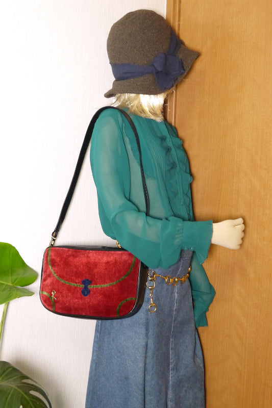 Roberta　騙し絵モケット斜め掛けショルダー