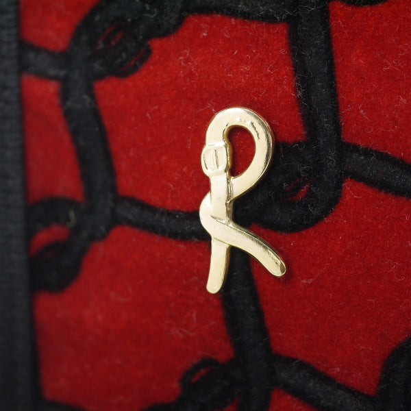 Roberta　ベルト柄チェーンポーチ（赤）