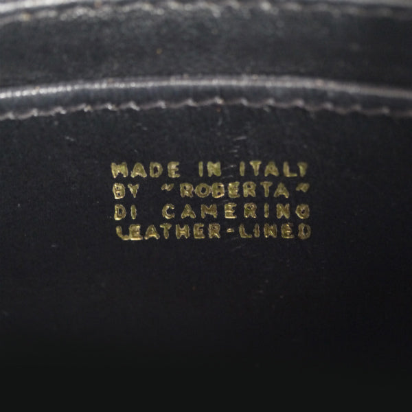 Roberta　R留め具チェック柄モケットショルダー（赤系）